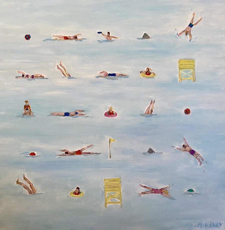 Swimming Lovers 24x24
