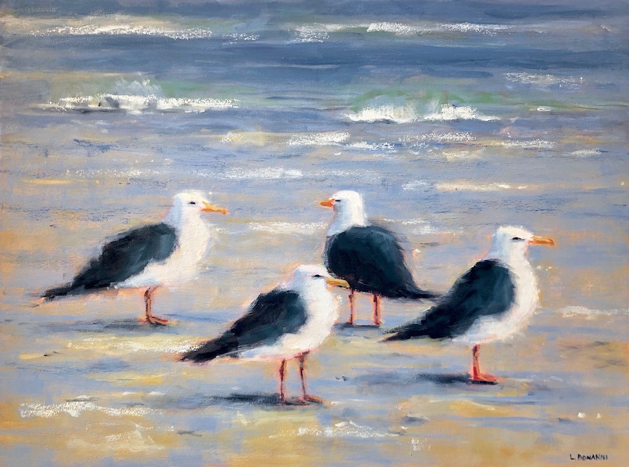 Four Gulls 18x24  - contact to inquire