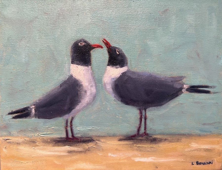 Laughing Gull Love 11x14  - contact to inquire